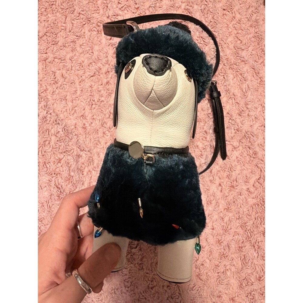 Kate Spade Dachshund Christmas Lights Claude Crossbody Bag Dog Shape Cute - Picture 2 of 3